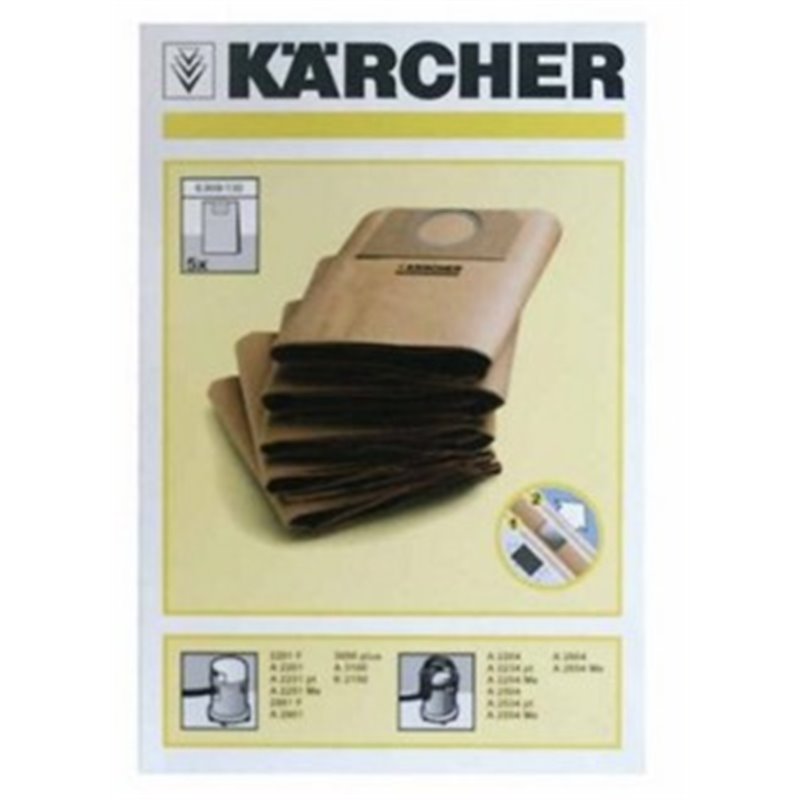 Lot de 5 sacs pour aspirateur – Karcher – KA69591300