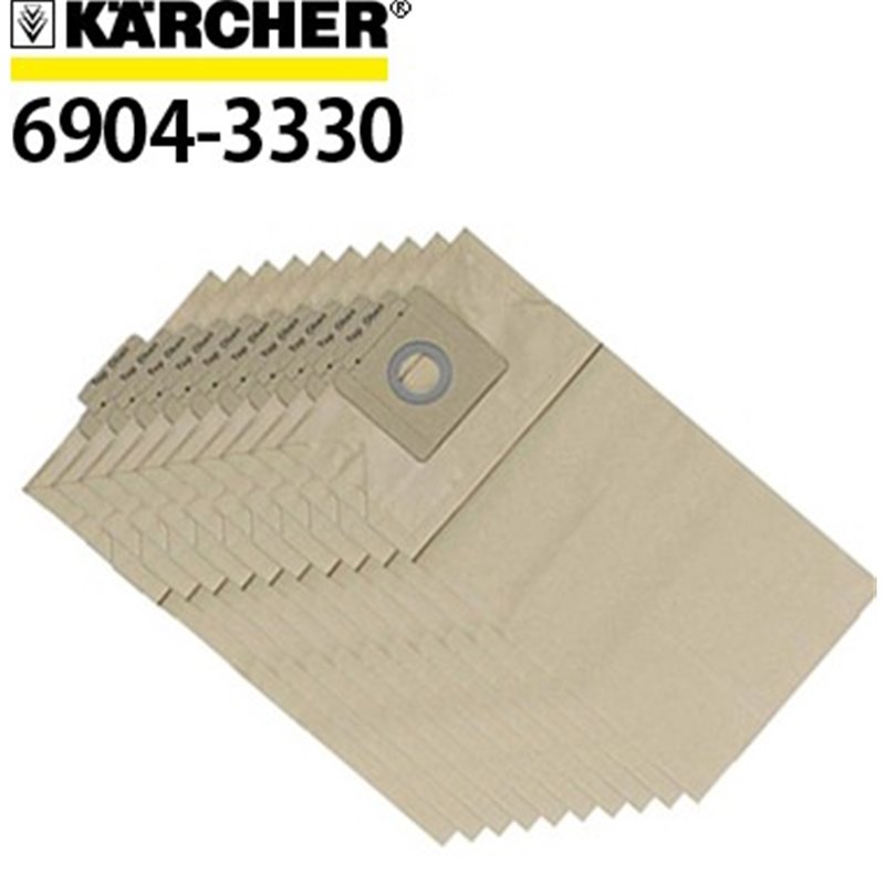 Lot de 10 sacs pour aspirateur – Karcher – KA69043330