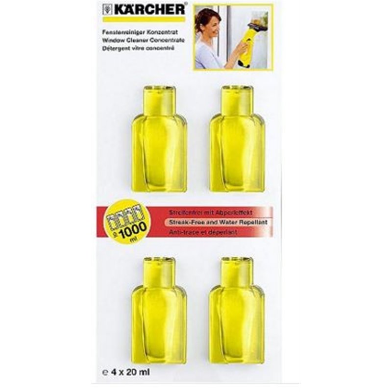 Détergent pour nettoyeur à vitres - 4 x 20 ml - KA62953020