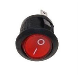 Interrupteur marche / arrêt – I/0 – rouge – 3 cosses – 16A – pour nettoyeur vapeur Vaporetto - Polti – POM0004016
