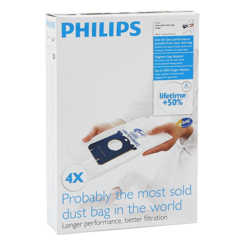 4 Sacs Aspirateur type Sydney S-BAG Philips FC8021