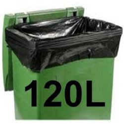 Sacs poubelle 120L noirs -...