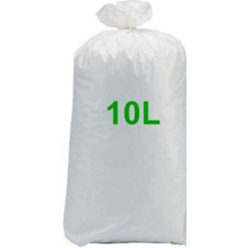 Sacs poubelle 10L blancs - carton de1000 unités