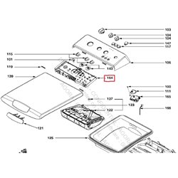 Module de commande pour lave linge brandt AS6005853