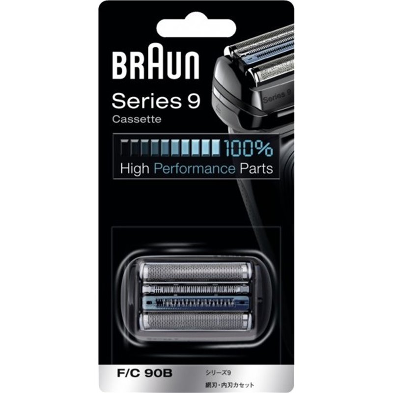 Cassette Black 90B pour rasoir Séries 9 9030s, 9040s, 9050cc – pour rasoir électrique Braun