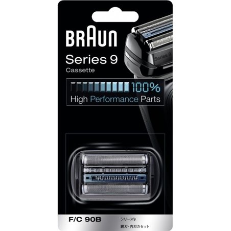 Cassette Black 90B pour rasoir Séries 9 9030s, 9040s, 9050cc – pour rasoir électrique Braun