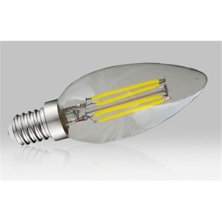 Ampoule flamme claire LED COB E14 4W 4000K