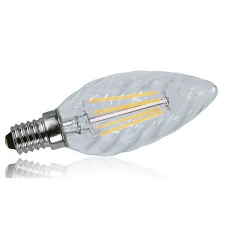 Ampoule torsadée claire LED COB E14 4W 2700K Ampoule torsadée claire LED COB E14 4W 2700K