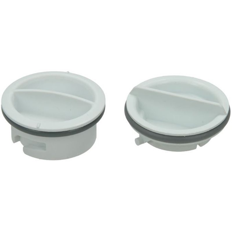 Kit de 2 bouchons pour bac à produits de lave-vaisselle- Indésit C00051755