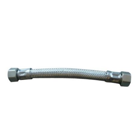 Flexible inox sanitaire FF3/8 droit droit 50cm