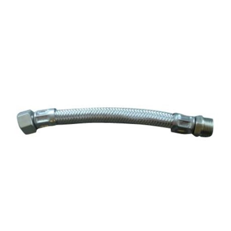 Flexible inox sanitaire MF3/8 DROIT DROIT 50 CM