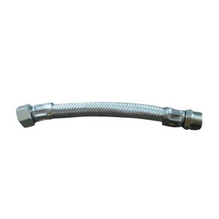 Flexible inox sanitaire MF3/8 DROIT DROIT 50 CM