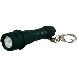 Mini lampe de poche Ampoule LED Varta Porte-clés Indestructible noir