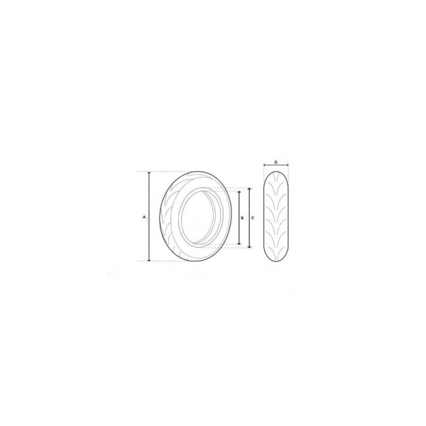 Pneu 8.5" * 3 Off Road pour trottinette électrique