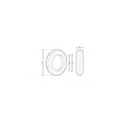 Pneu 8.5" * 3 Off Road pour trottinette électrique