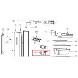 Grand balconnet réfrigérateur Brandt AS0038871