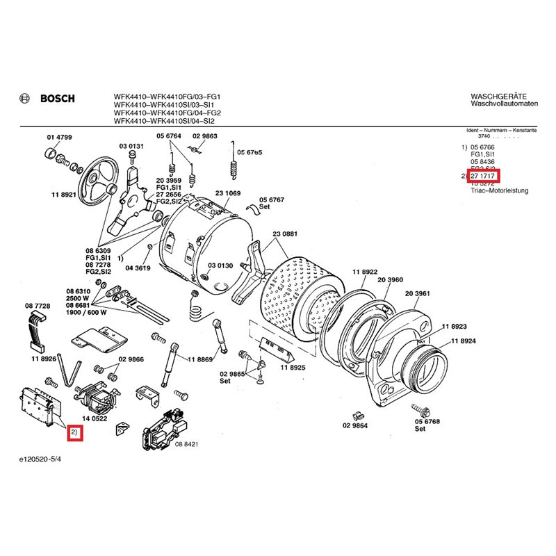 Module de commande moteur Bosch Siemens