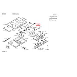 Module induction foyer droit pour plaque Bosch Siemens