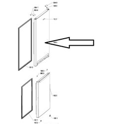 Joint de porte 570x1290mm Sogedis 0V37210005 - Pièces réfrigérateur