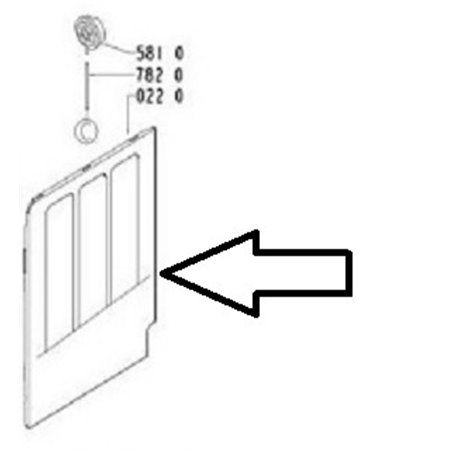 481244010839 Whirlpool Panneau droit de lave-linge