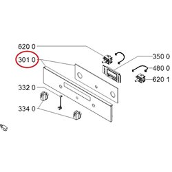 Bandeau inox pour four Whirlpool 481010395776