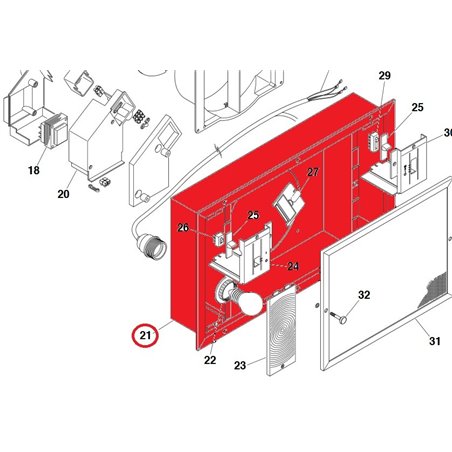 Caisson pour hotte Vortice 1097000021