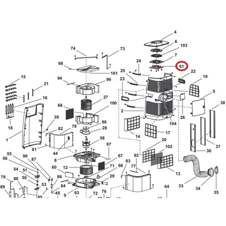 Carte électronique de panneau de config Vortice 5247000683