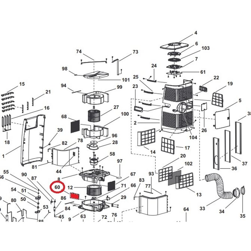 Carte électronique principale Vortice 5247000679