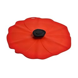 Couvercle hermétique en silicone coquelicot 28 cm