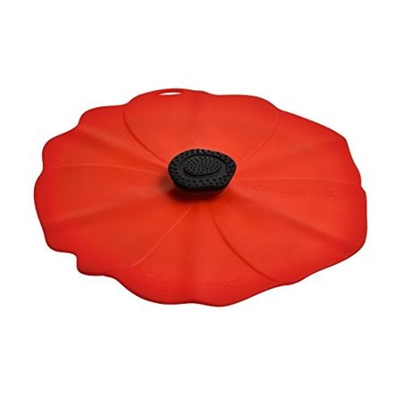 Couvercle hermétique en silicone coquelicot 28 cm