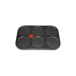 Plaque dessus 6 crêpes noir pour crépière Tefal TS-01026900