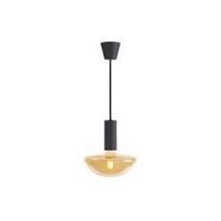 Suspension Noire + Lampe Toledo Retro GX200 Sylvania  0043316