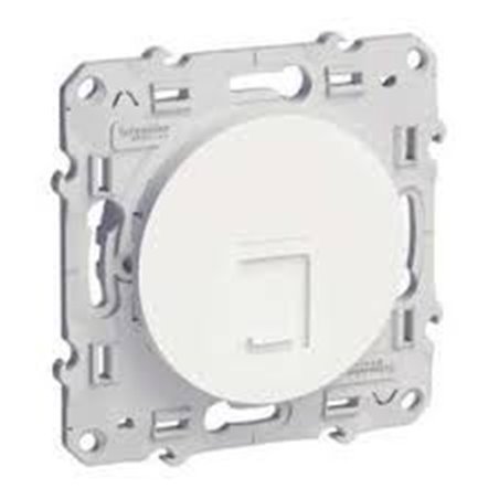 Odace, prise RJ45 blanc, grade 1 (téléphone) CAT. 5 UTP,à vis SCHNEIDER S520471