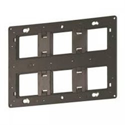 Support grand format Batibox - Pour prog mosaic - 2 X 3 postes - 2 X 6/8 mod LEGRAND 080266