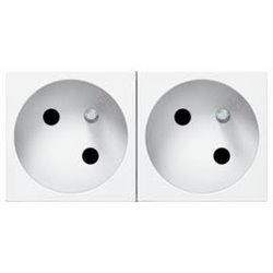 Prise multi supports prog mosaic - 2X2P+T à 45° - bornes auto - 4 mod LEGRAND 077142