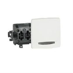 Poussoir à voyant  appareillage saillie composable - 6 A LEGRAND 086105