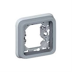 Support plaque - pour encastré prog plexo composable gris - 1 poste LEGRAND 069681