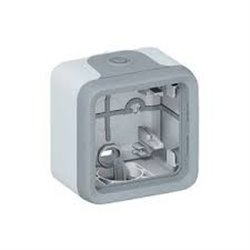 Boitier à embouts prog plexo composable gris - 1 poste - 1 entrée, 1 sortie LEGRAND 069651