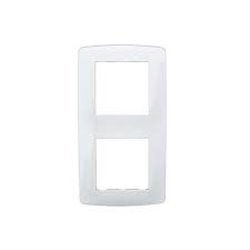 Plaque Esprit - 2 postes horizontaux ou verticaux - Blanc - EUR'OHM 61897
