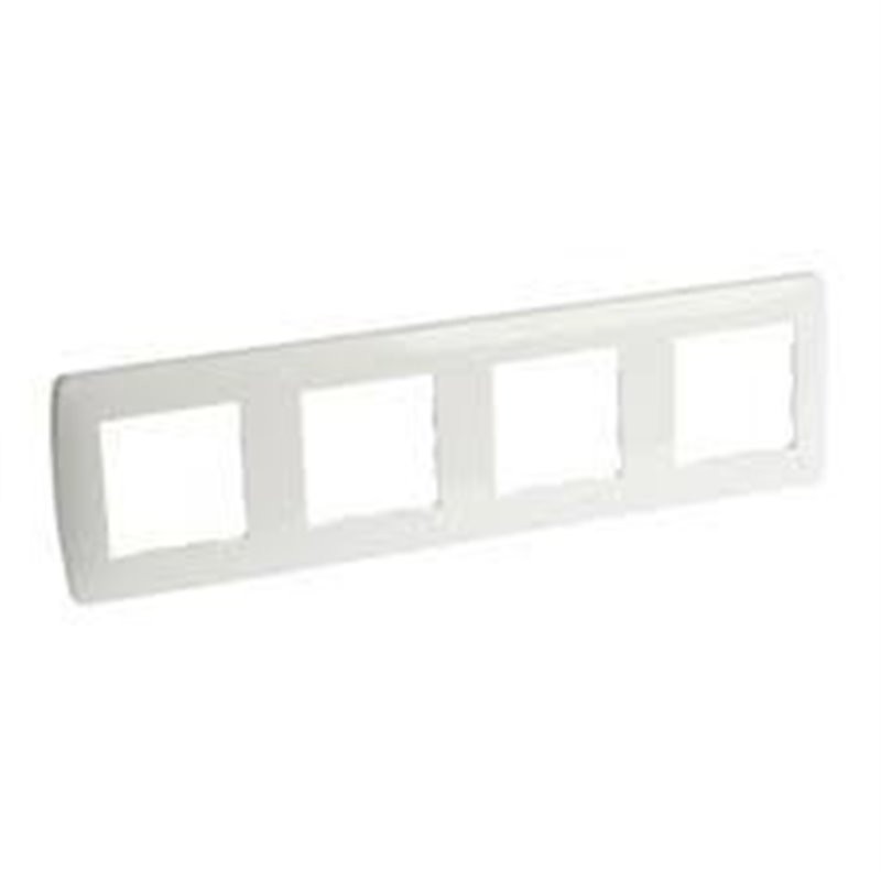 Plaque Esprit - 4 postes horizontaux ou verticaux - Blanc - EUR'OHM 61899