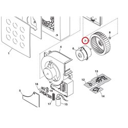 Turbine pour aérateur centrifuge Vortice 1205132003