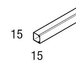 Goulotte sans cloison 2 m 15x15 Axis (prix pour 2 mètres) REHAU 701042