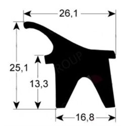 joint porte profil 2400 Q au metre