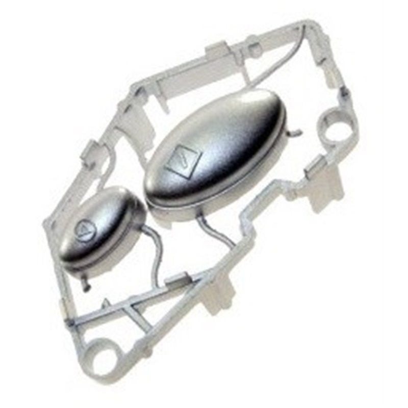 Touches départ argent pour micro-ondes Whirlpool 481241258973 Touches départ argent pour micro-ondes Whirlpool 481241258973
