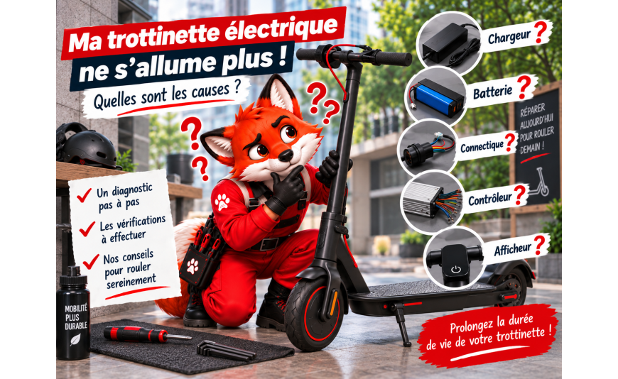  Ma trottinette électrique ne s’allume plus : quelles sont les causes ?