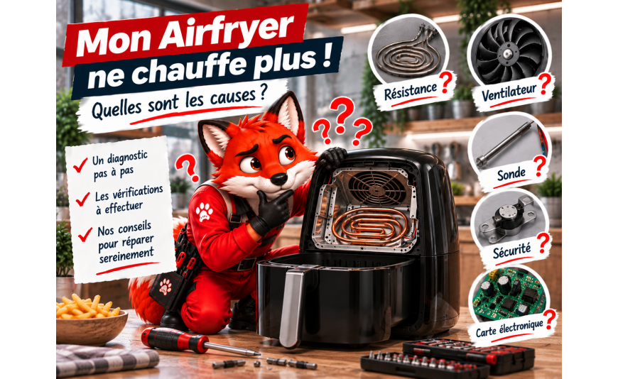 Mon Airfryer ne chauffe plus : quelles sont les causes ?
