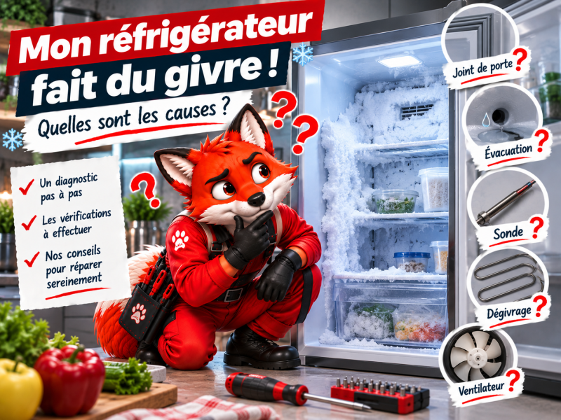 Mon réfrigérateur fait du givre : quelles sont les causes ?