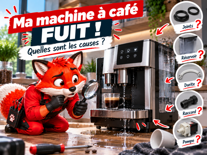 Ma machine à café fuit : quelles sont les causes ?