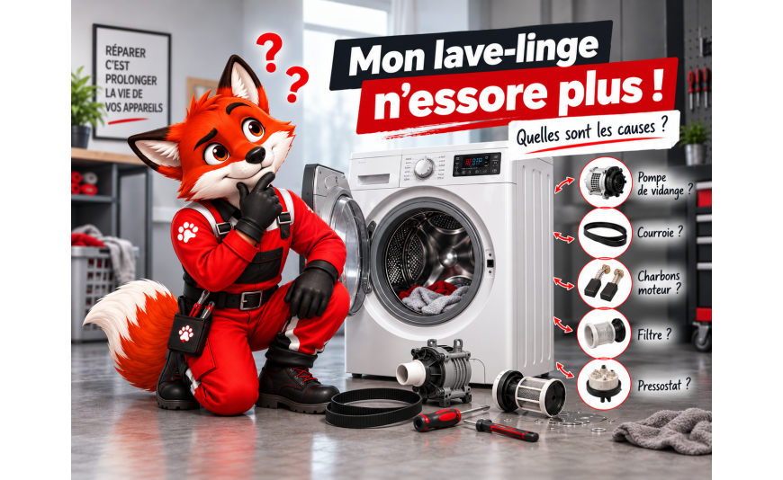 Mon lave-linge n’essore plus : quelles sont les causes ?