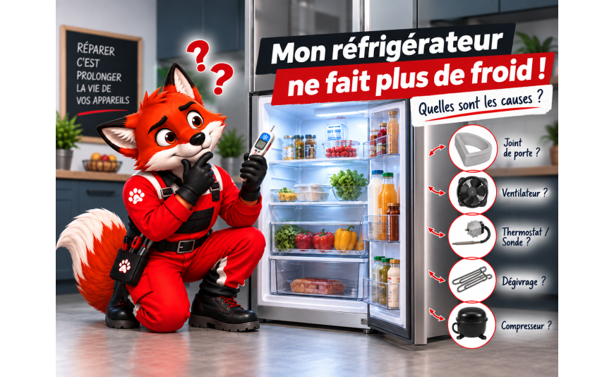 Mon réfrigérateur ne fait plus de froid : quelles sont les causes ?